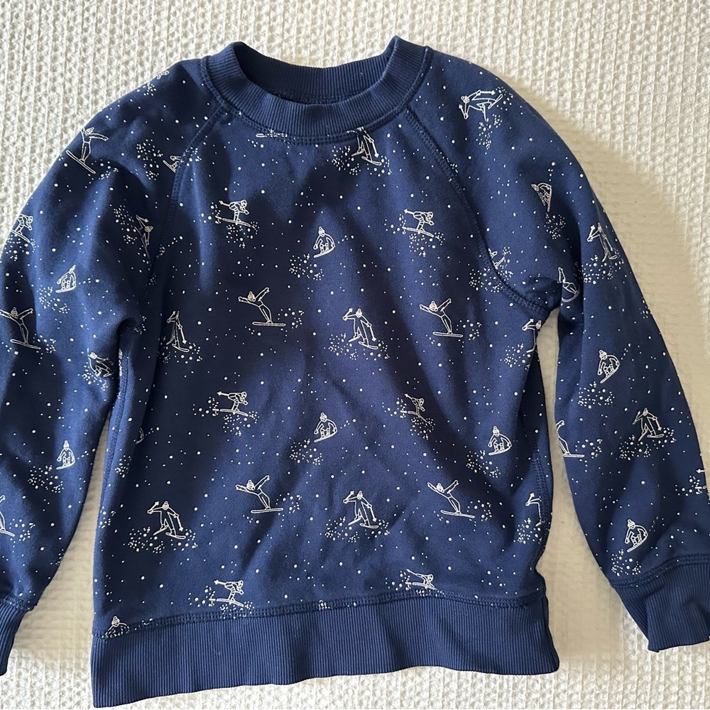 Navy Blue Graphic Sweatshirt
